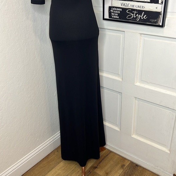L’Academie Esperanza Black Button Front Maxi Dress Size XS - Picture 7 of 9